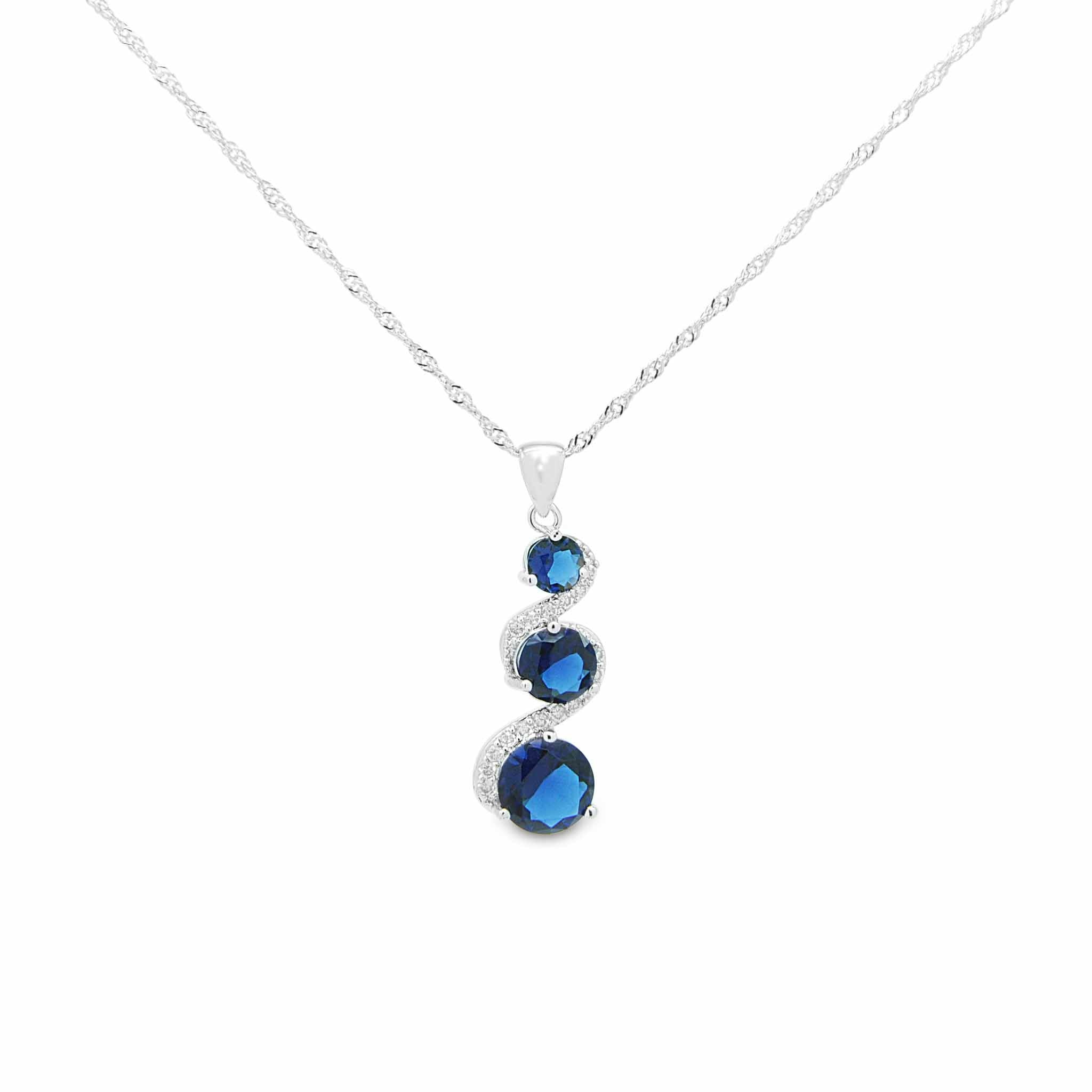 Bella blue sapphire set-DEMI+CO Jewellery