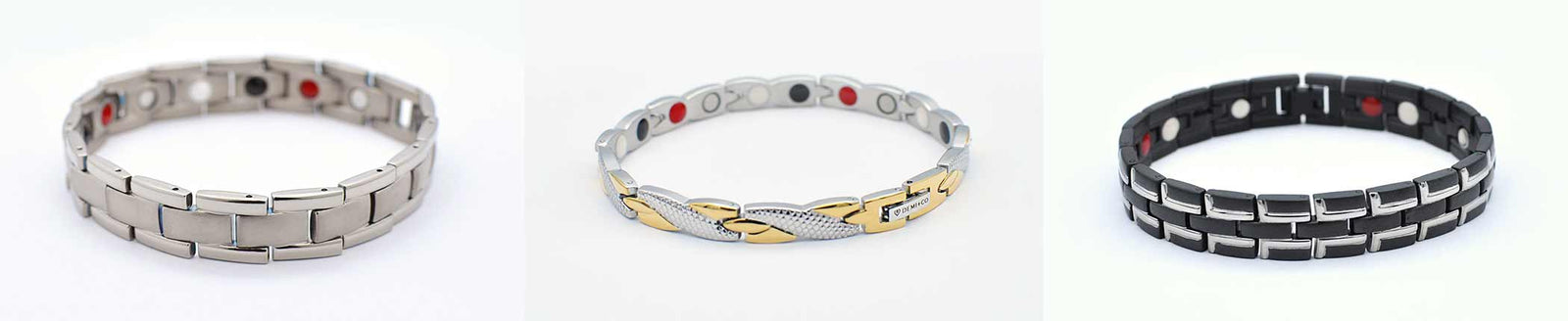 thumbnail image 2 of Magnetic Therapy Bracelet For Men & Women - 4 Elements Balance, Titanium, Arthritis Pain Relief, Adjustable 2 of 6