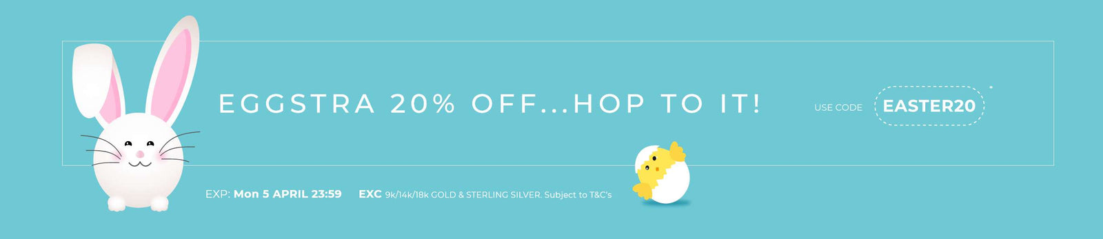 Women's Easter Jewellery Sale with code: EASTER20