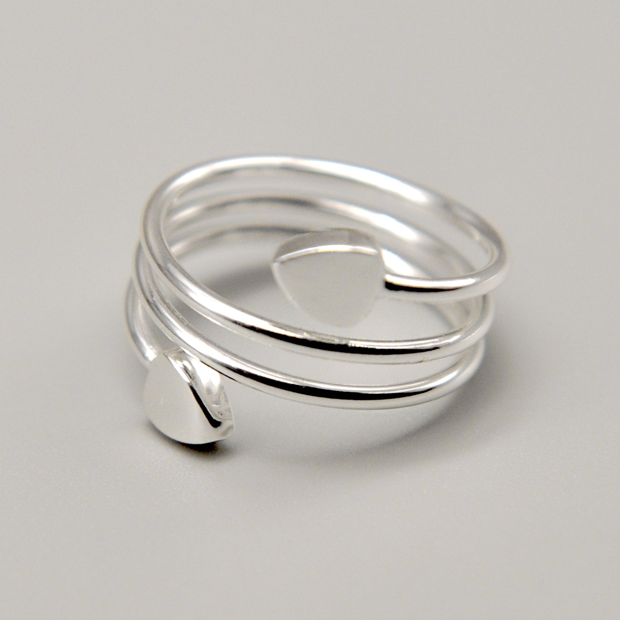 silver copper ring 