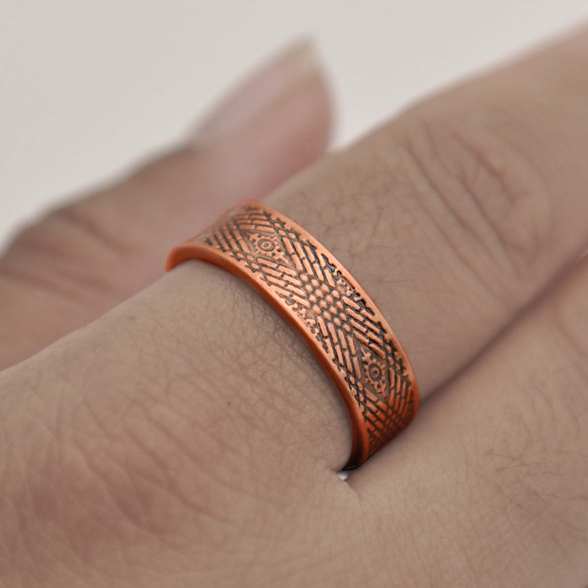 copper ring with magnets