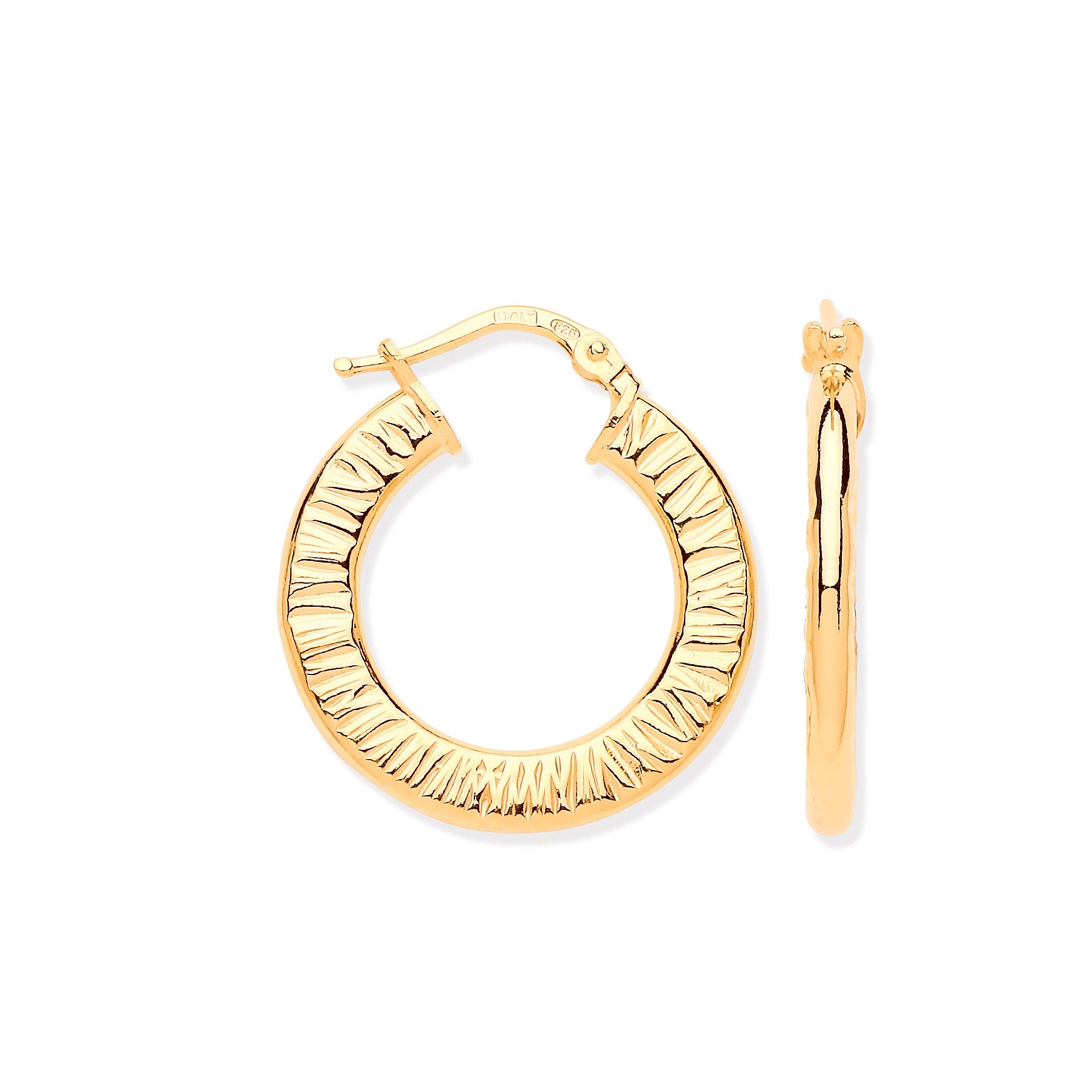 gold plated hoops