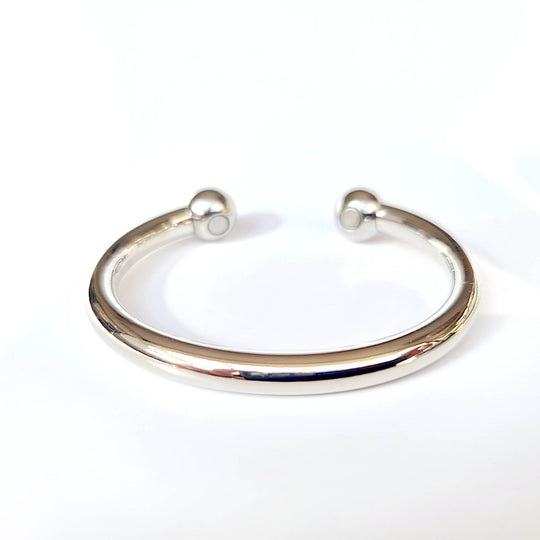 silver magnetic bangle