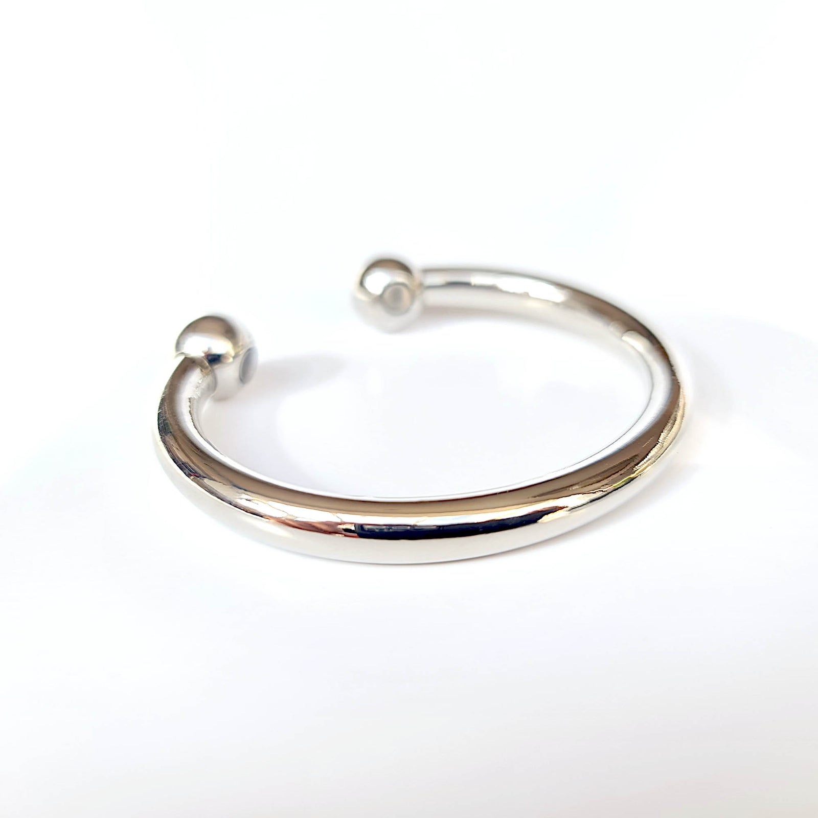 silver magnetic bangle