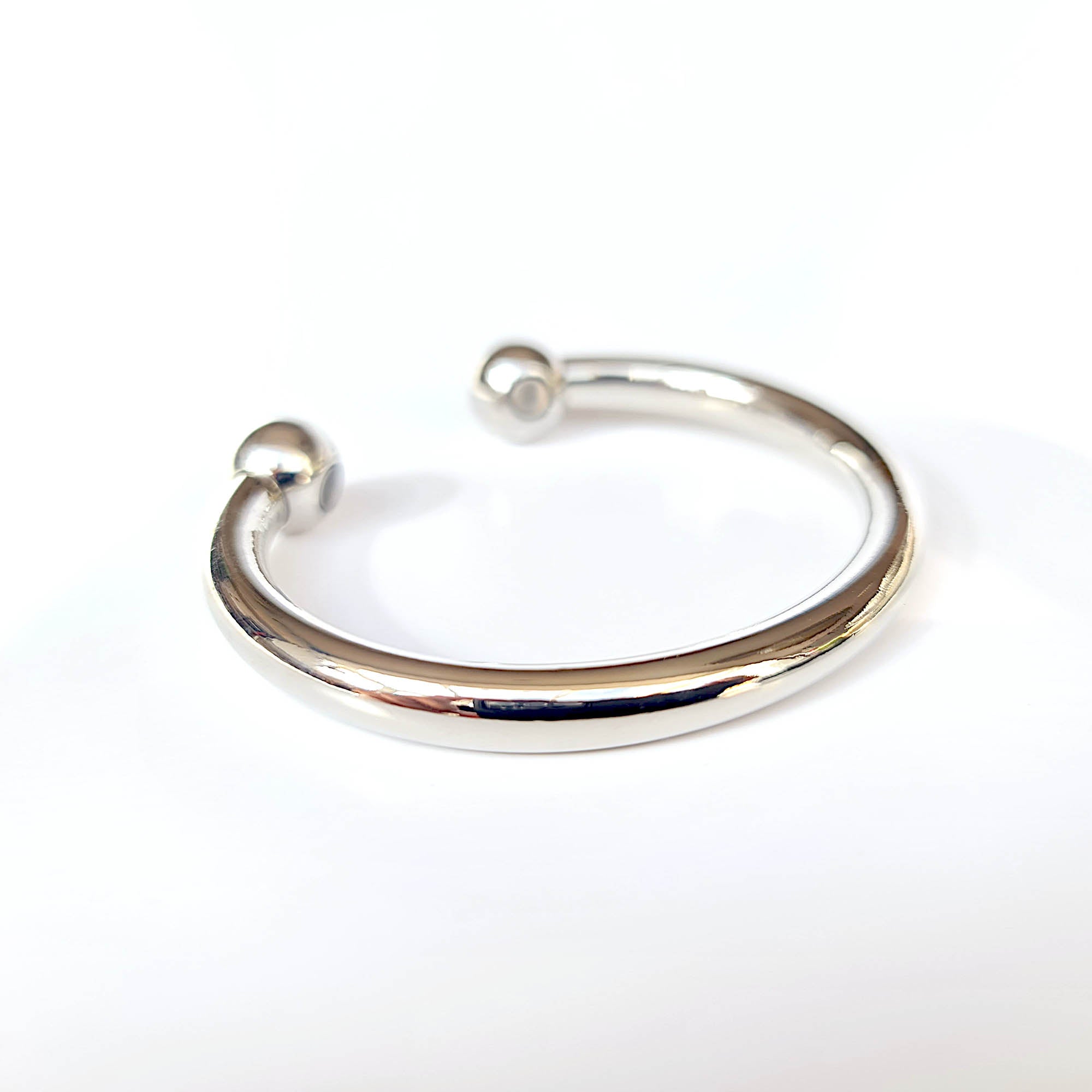 silver magnetic bangle