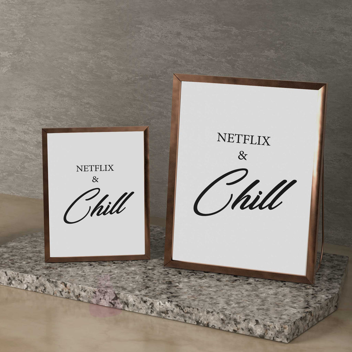 Netflix and chill wall art print