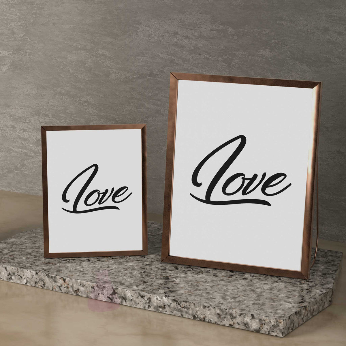 Love word wall art poster print