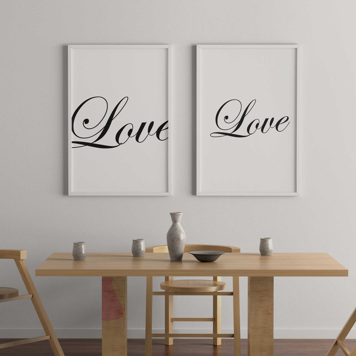 Love word wall art poster print