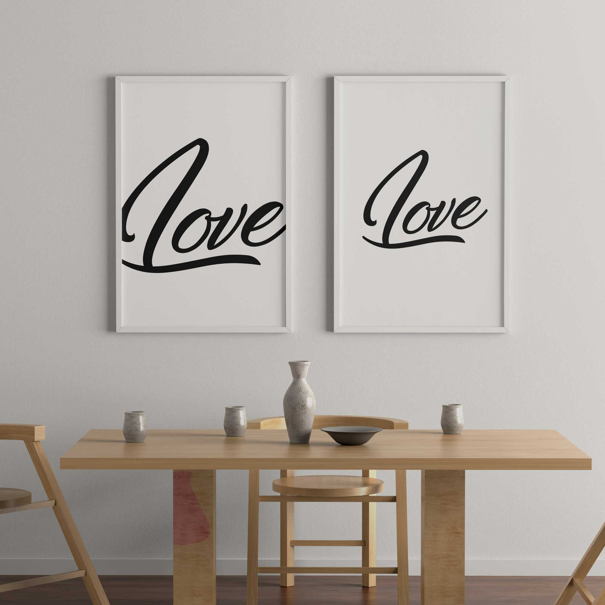 Love word wall art poster print