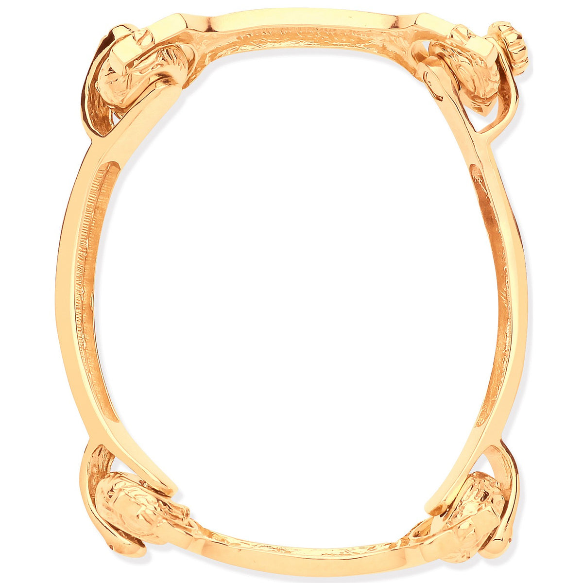 Yellow Gold 4 Piece Bone Baby Bangle
