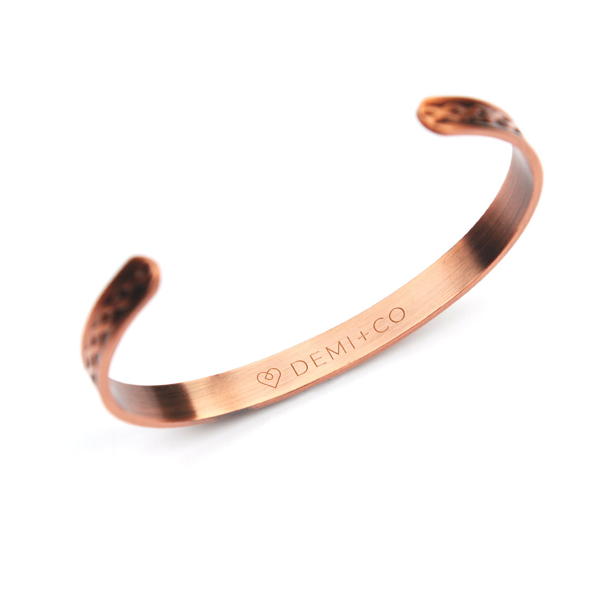 designer magnetic copper bangle