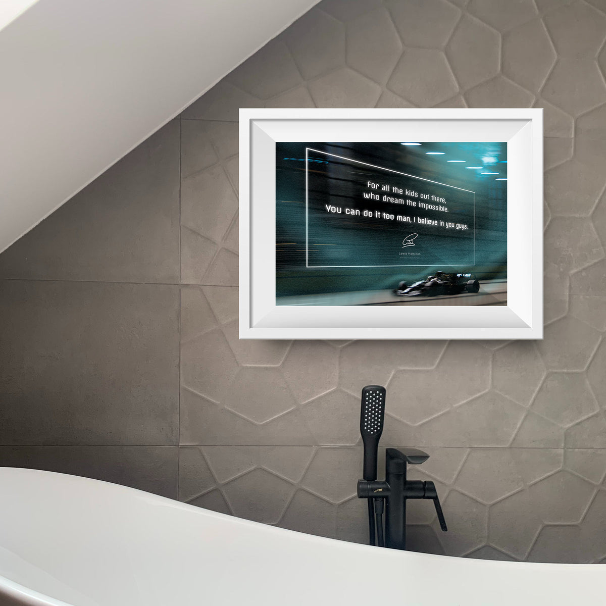 Mercedes f1 car print