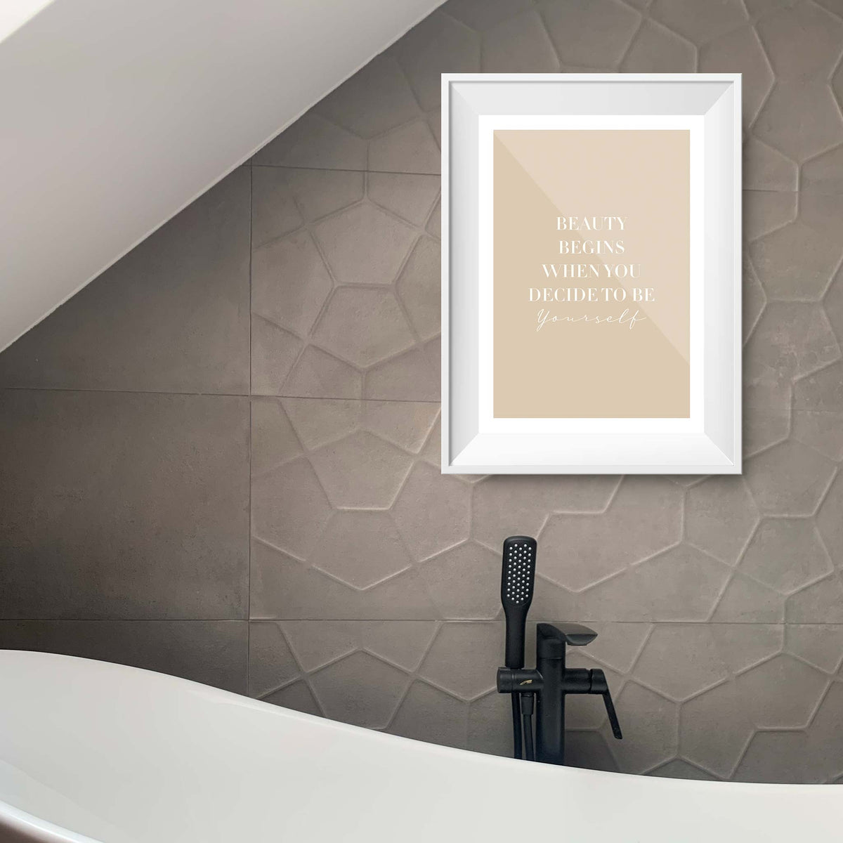 Beauty begins the moment you decide to be yourself