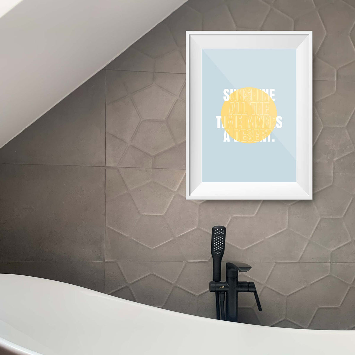 Sunshine all the time makes a desert