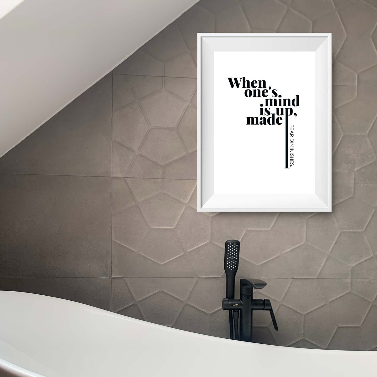 When one&#39;s mind is made up, fear diminishes