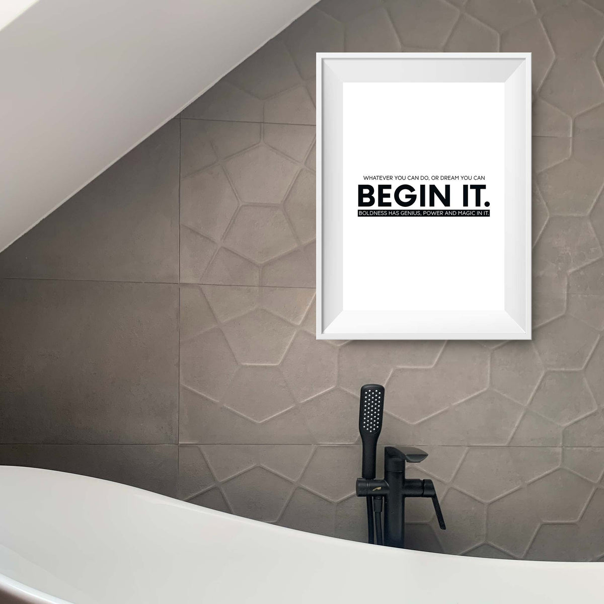 Whatever you can do, or dream you can, begin it. Boldness has genius, power and magic in it