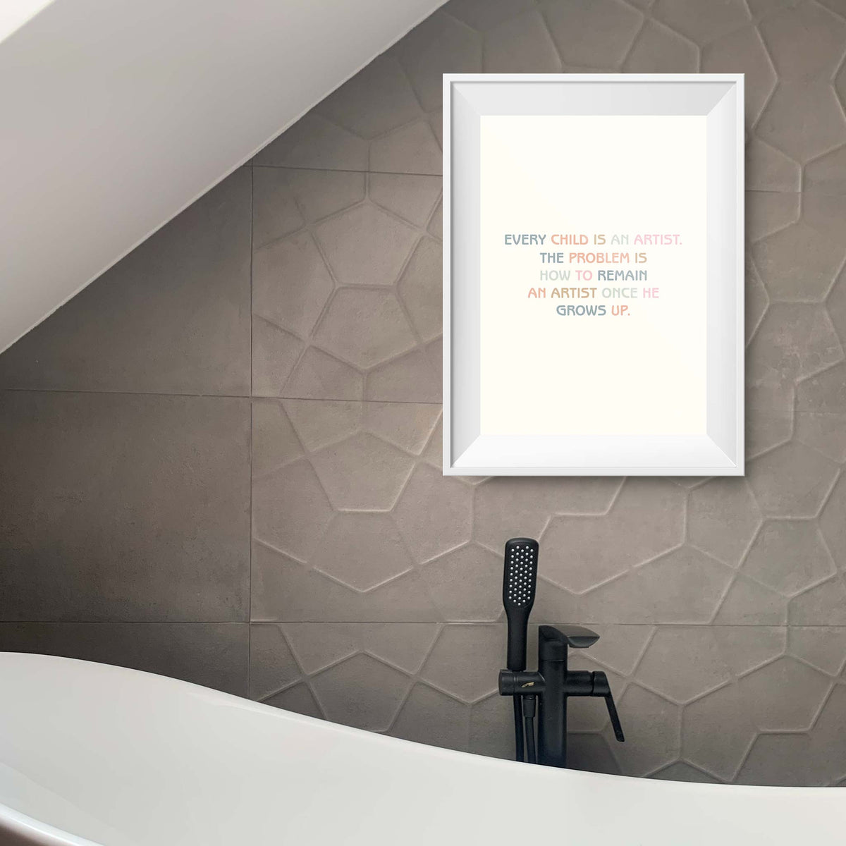 Every child is an artist. The problem is how to remain an artist once he grows up