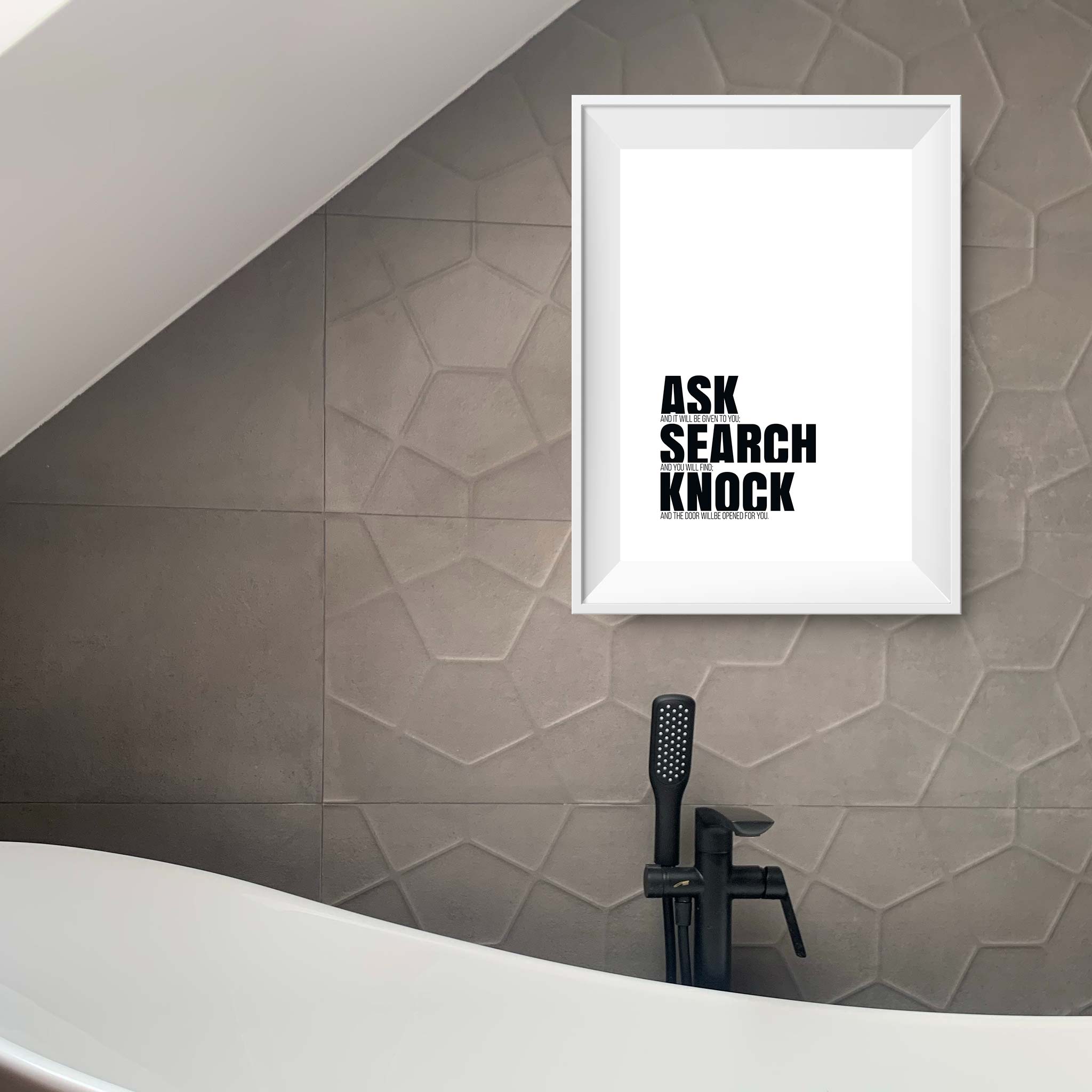 Ask and it will be given to you; search, and you will find; knock and the door will be opened for you