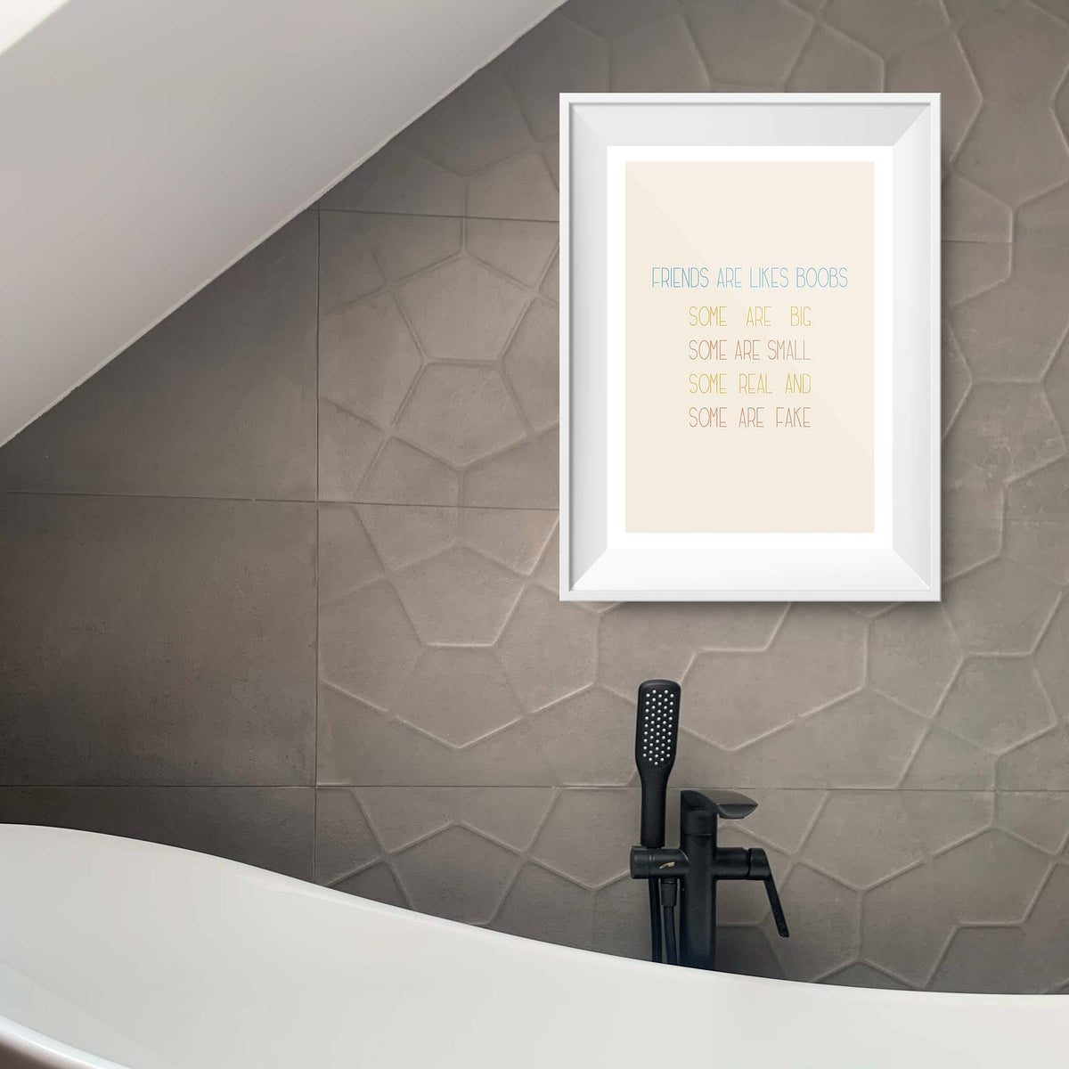 Friends are likes boobs: some are big, some are small, some real and some are fake