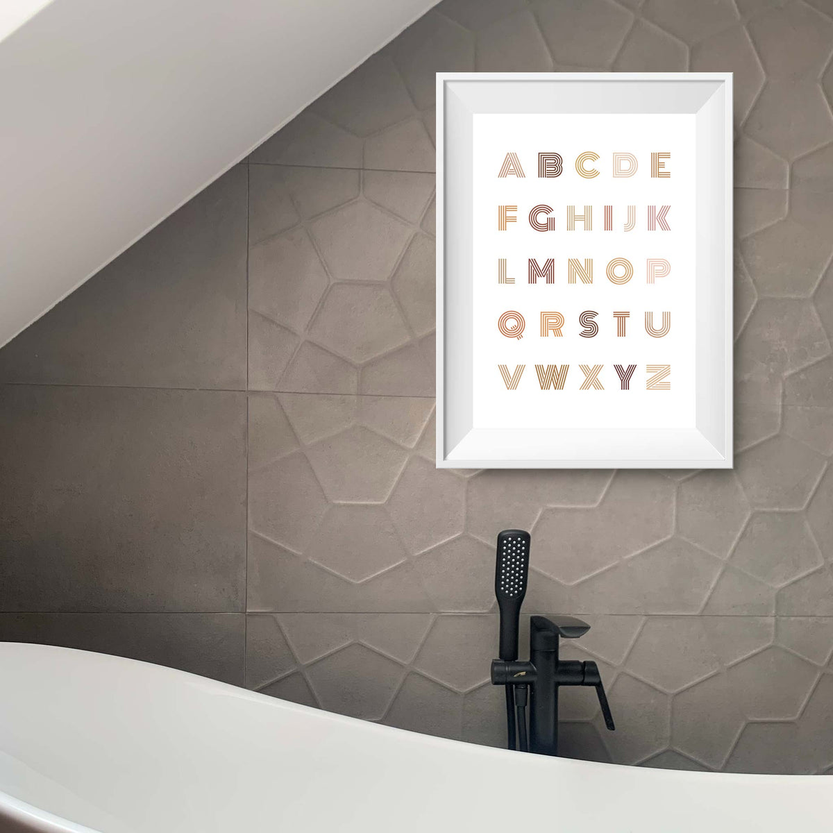 Letters A through to Z in clean large type face