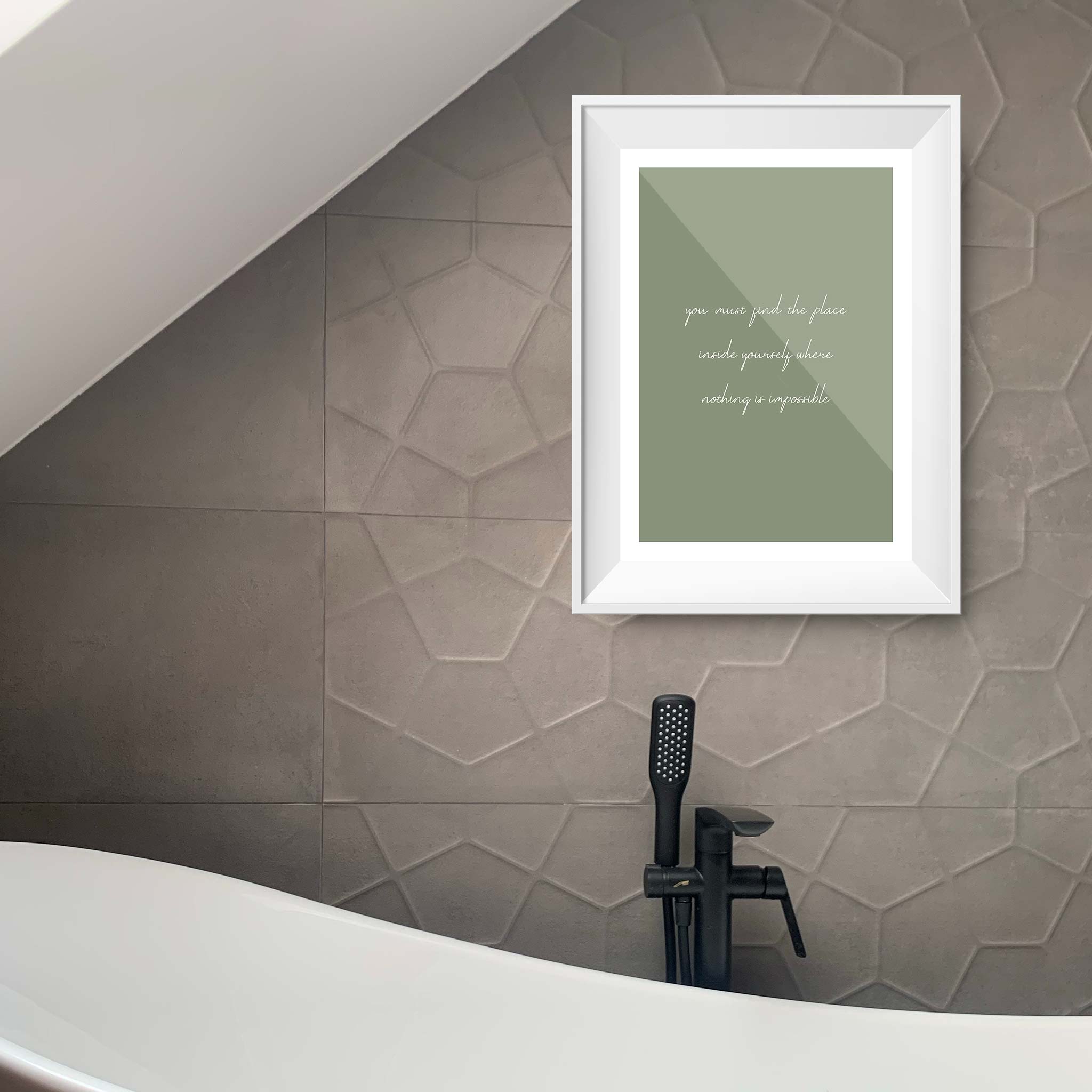 You must find the place inside yourself where nothing is impossible