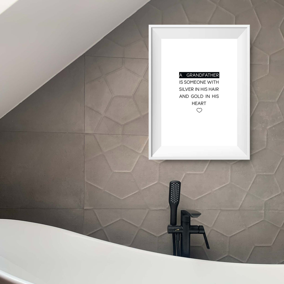 A grandfather is someone with silver in his hair and gold in his heart