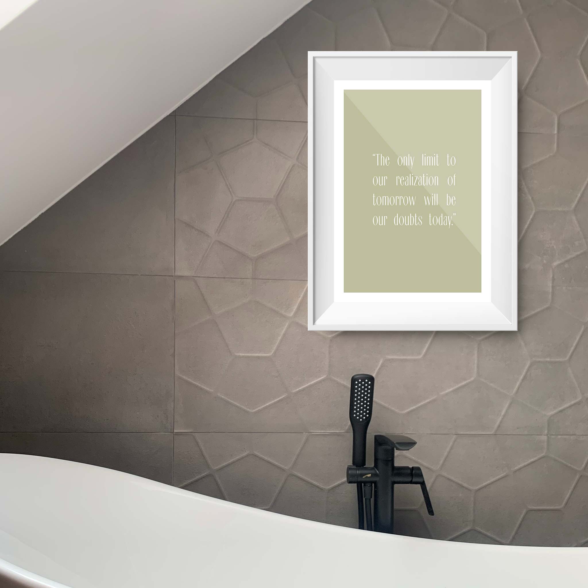 The only limit to our realization of tomorrow will be our doubts today.”