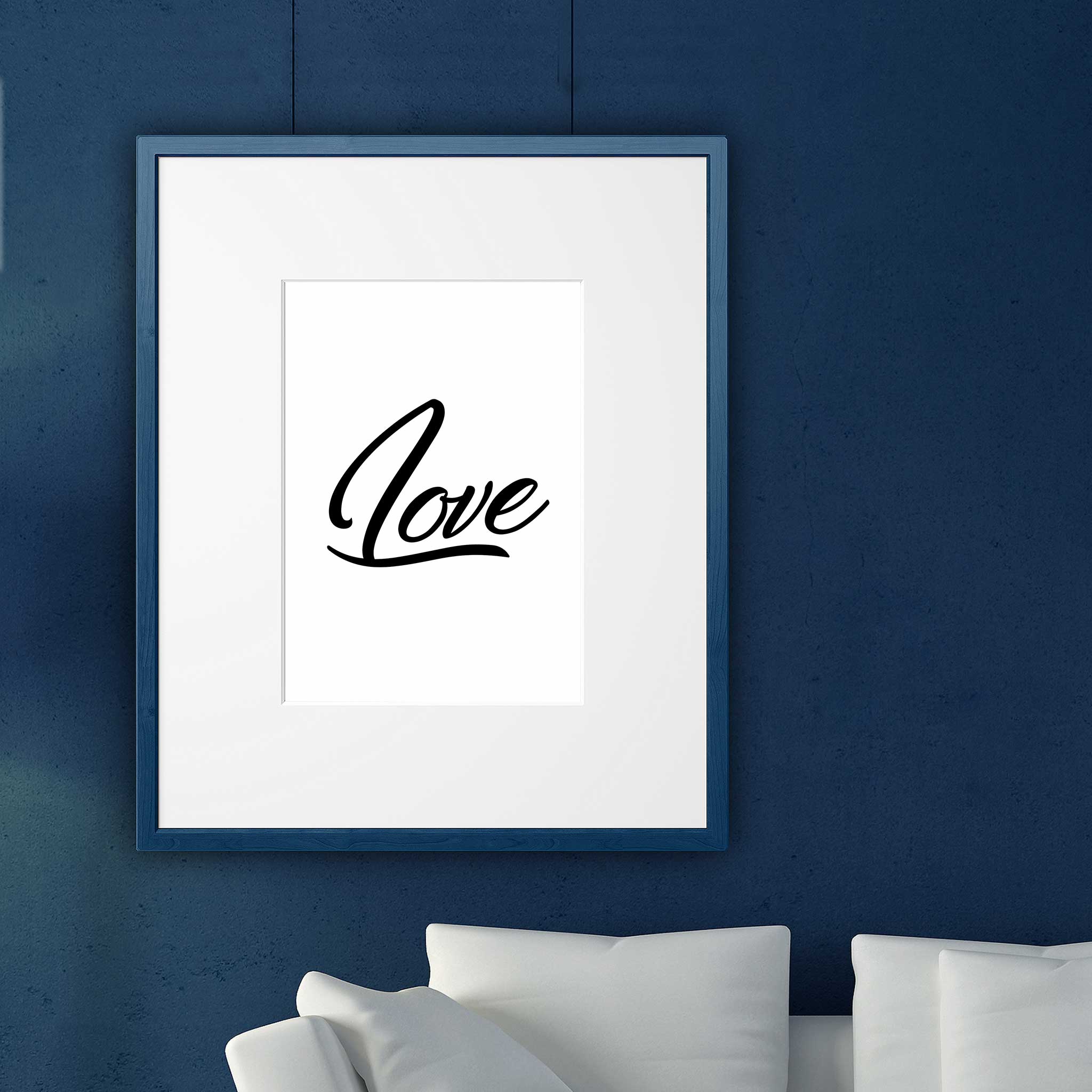 Love word wall art poster print