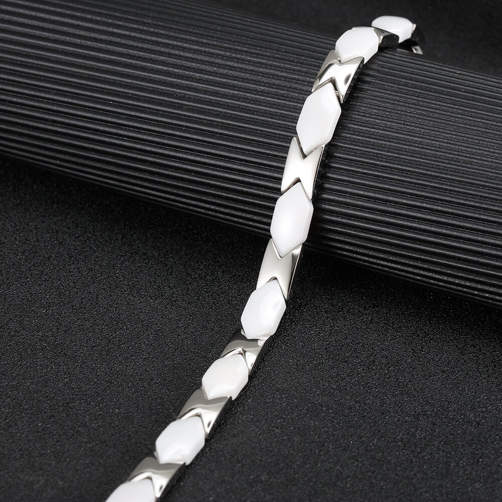 ladies stainless steel magnetic bracelet