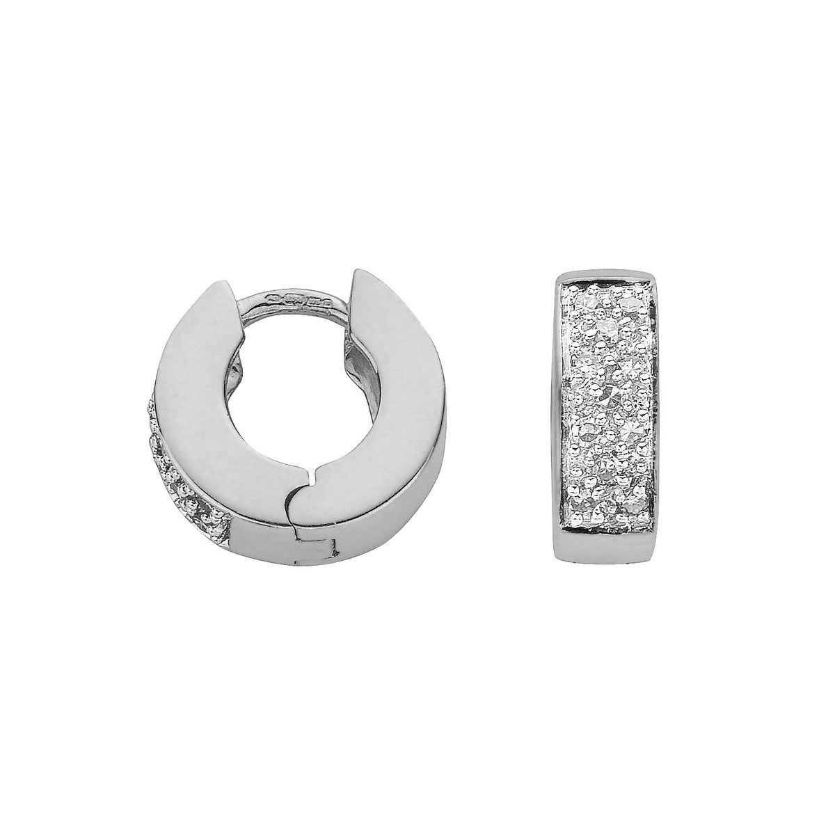9ct White Gold 0.25ct Diamond Earrings