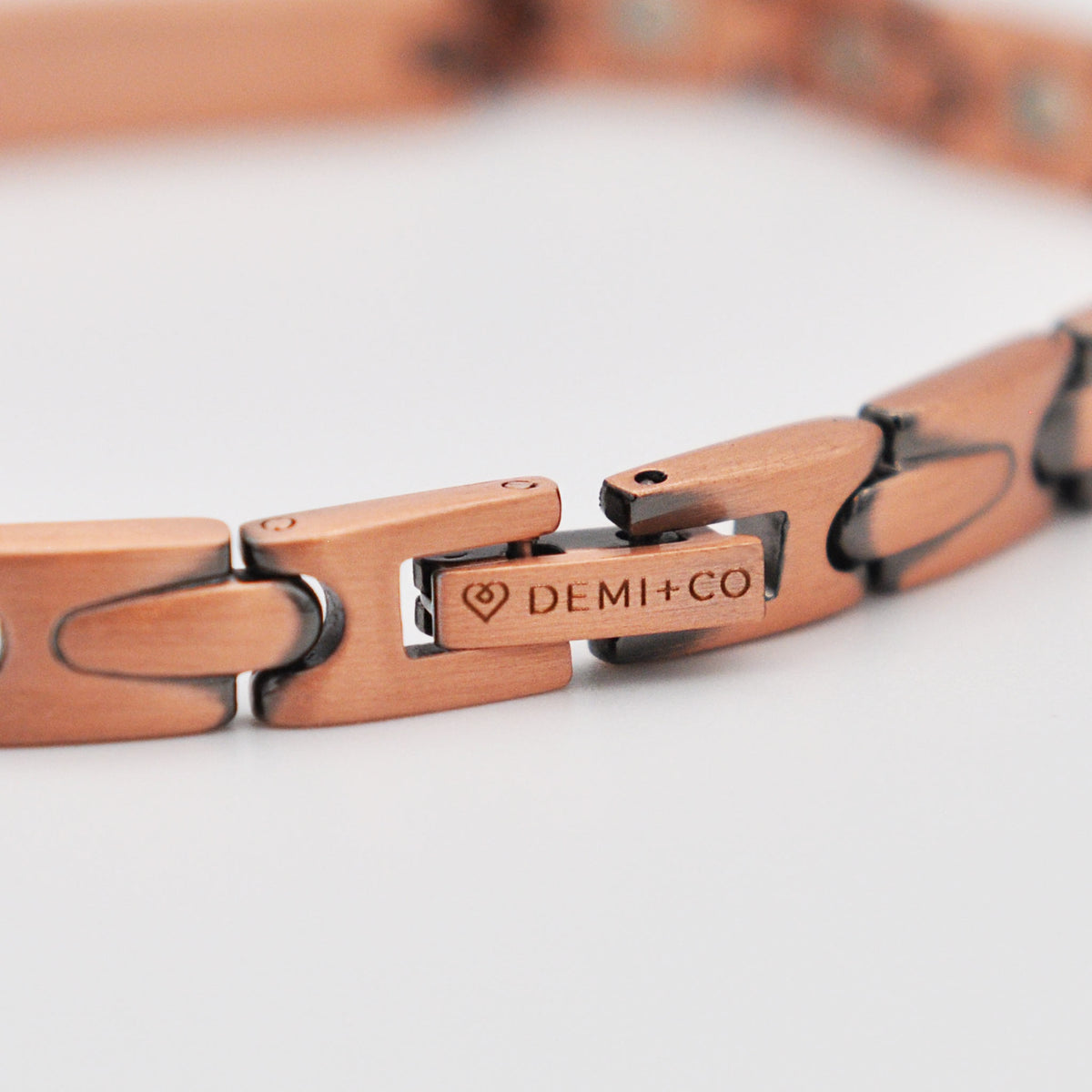 Harmony copper bracelet with diamante