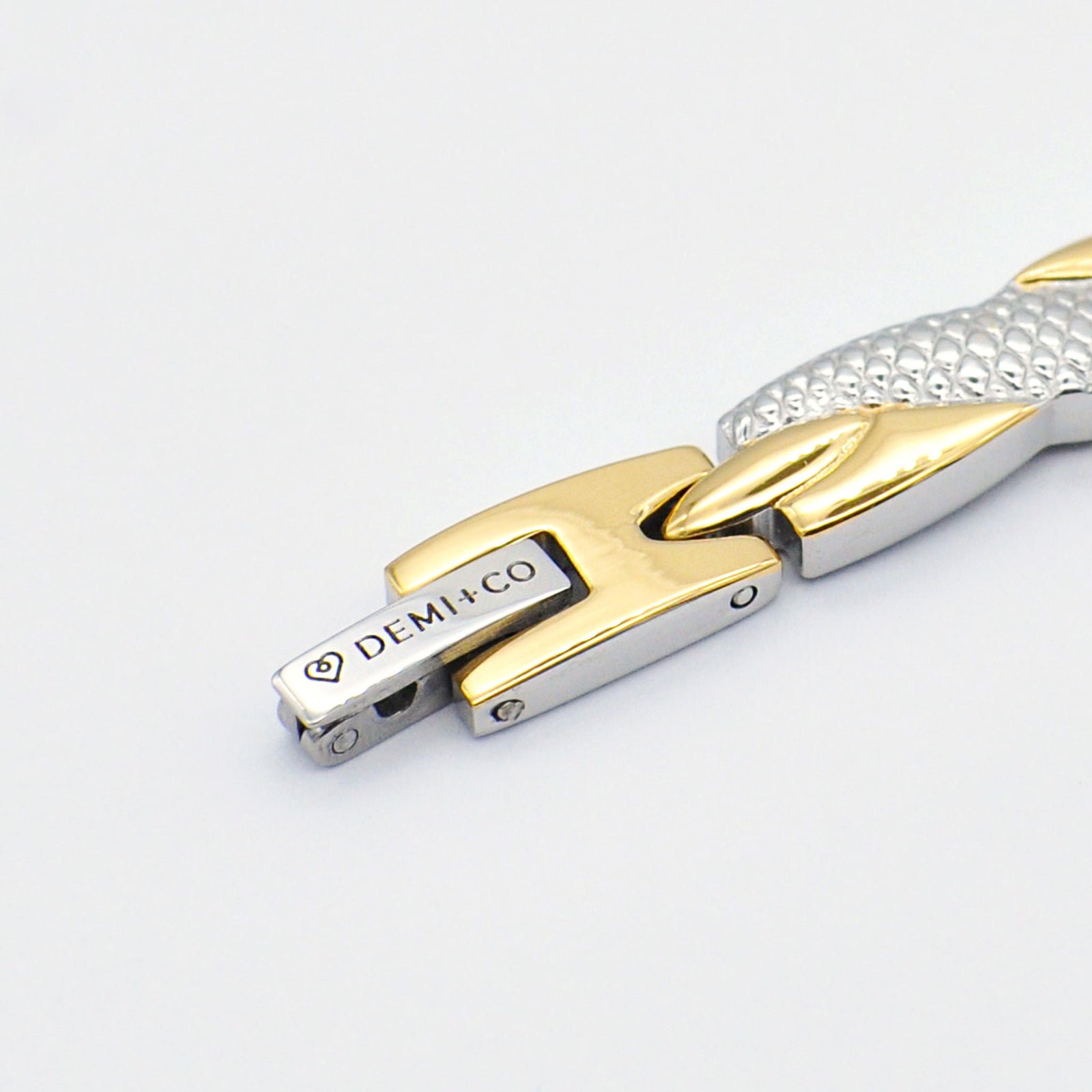 gold and silver bracelet