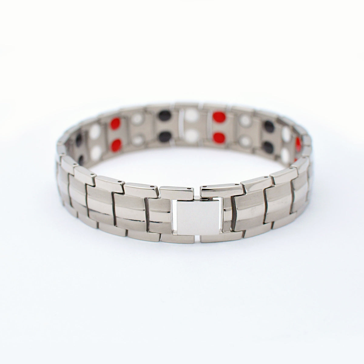 BioMag Bracciale magnetico da donna in acciaio al titanio con forti magneti a forma di cuore, 8.2 inches, Acciaio al titanio BioMag Bracciale magnetico da donna in acciaio al titanio con forti magneti a forma di cuore, 8.2 inches, Acciaio al titanio