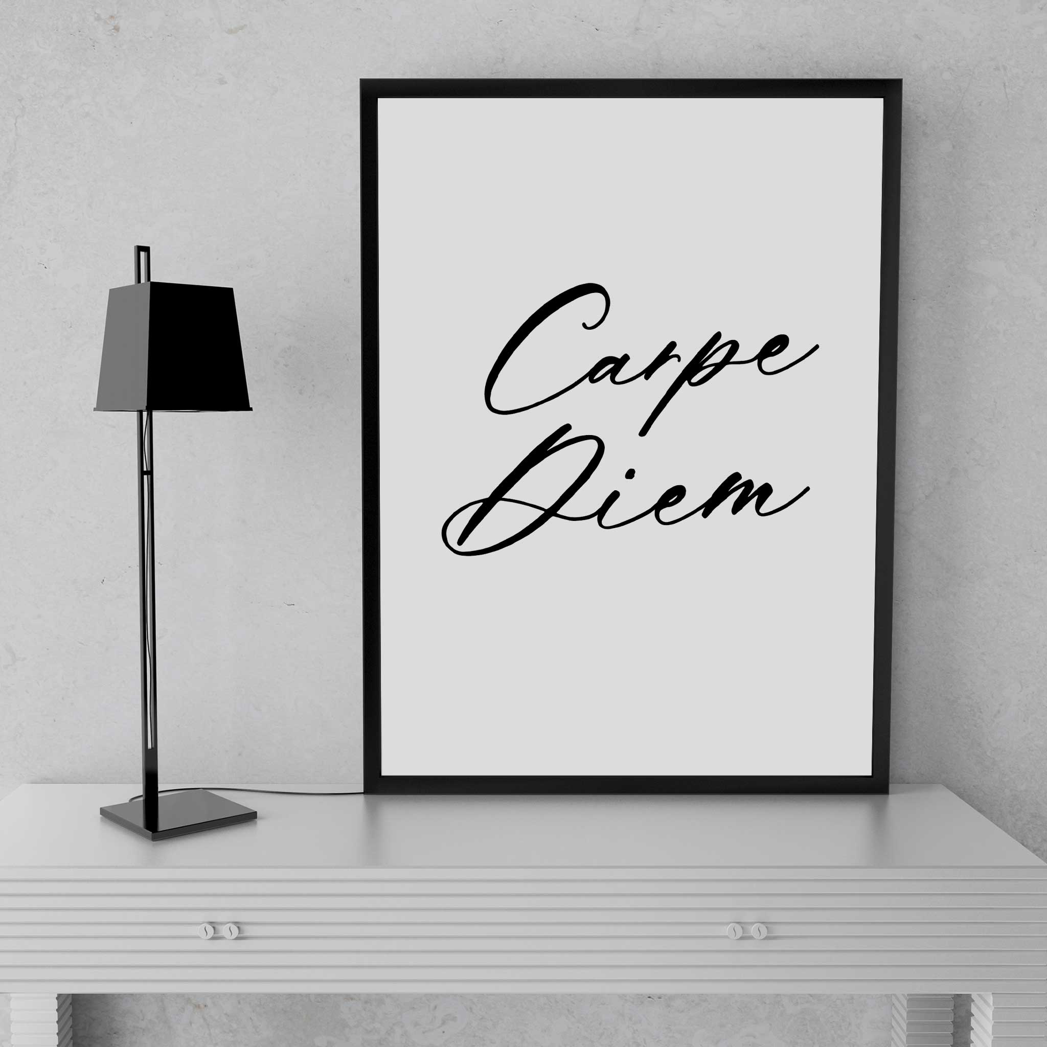 carpe diem wall art print poster
