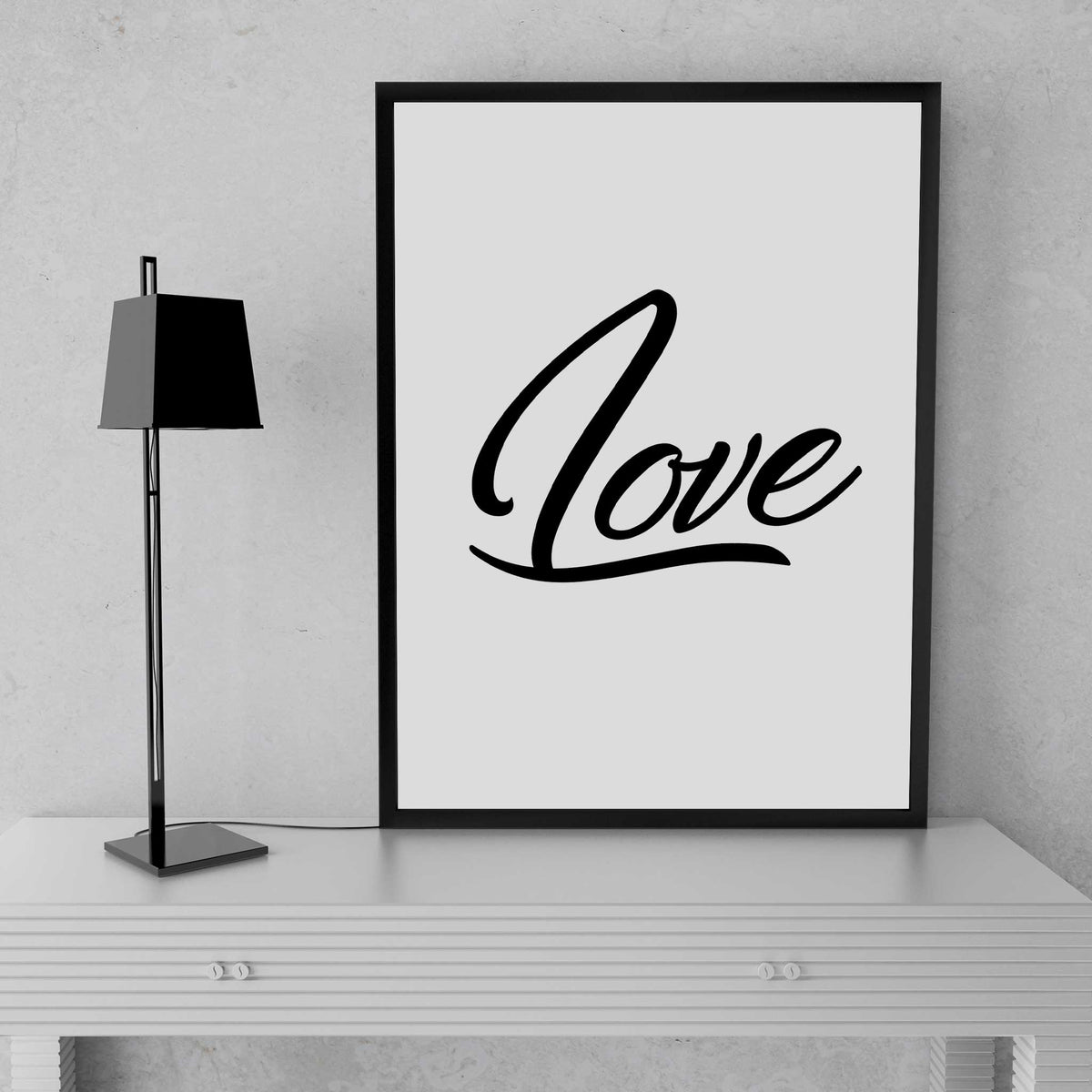 Love word wall art poster print