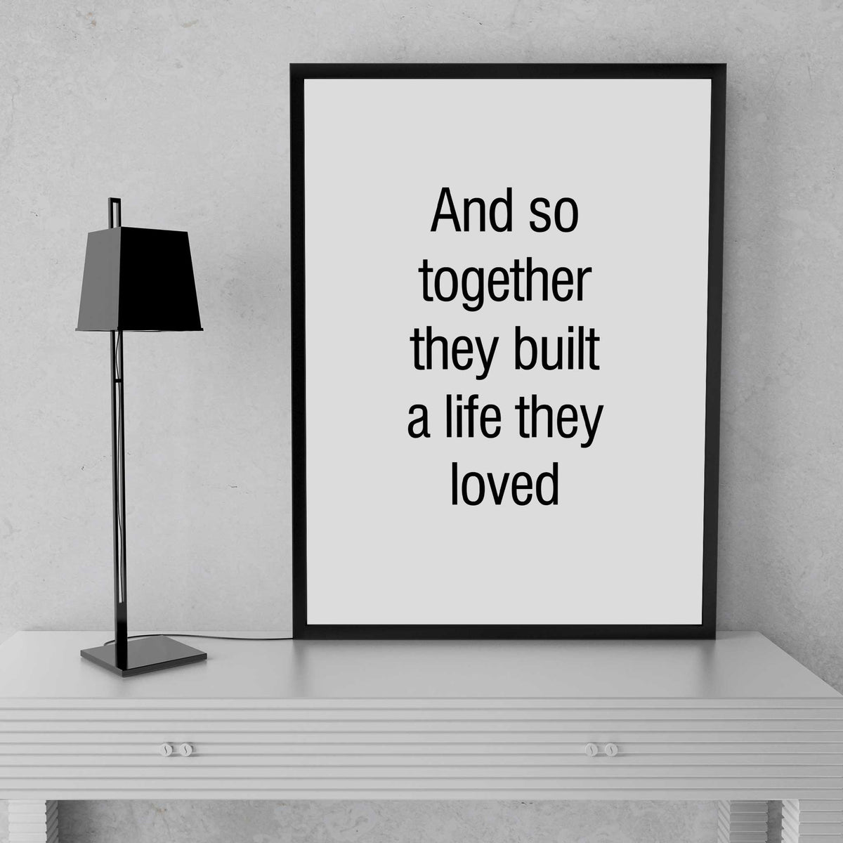 black and white wall art 