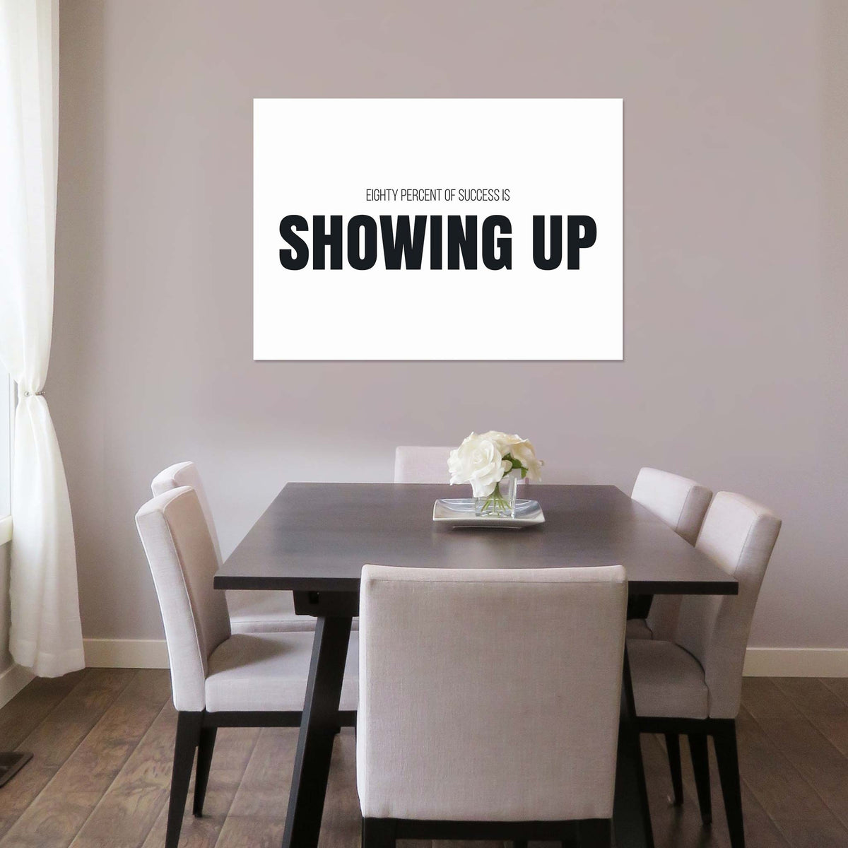 Eighty percent of success is showing up