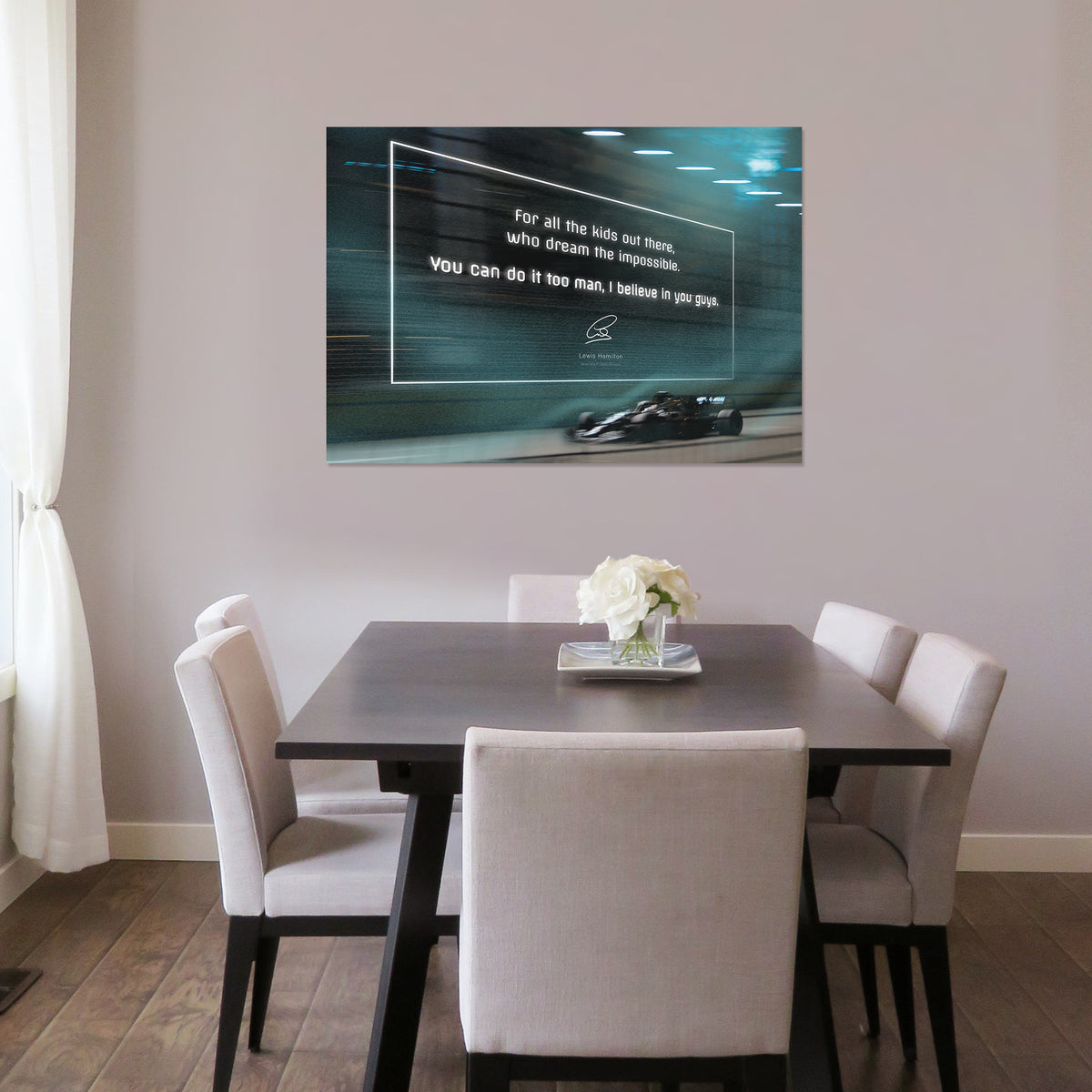Wall art print formula 1 car