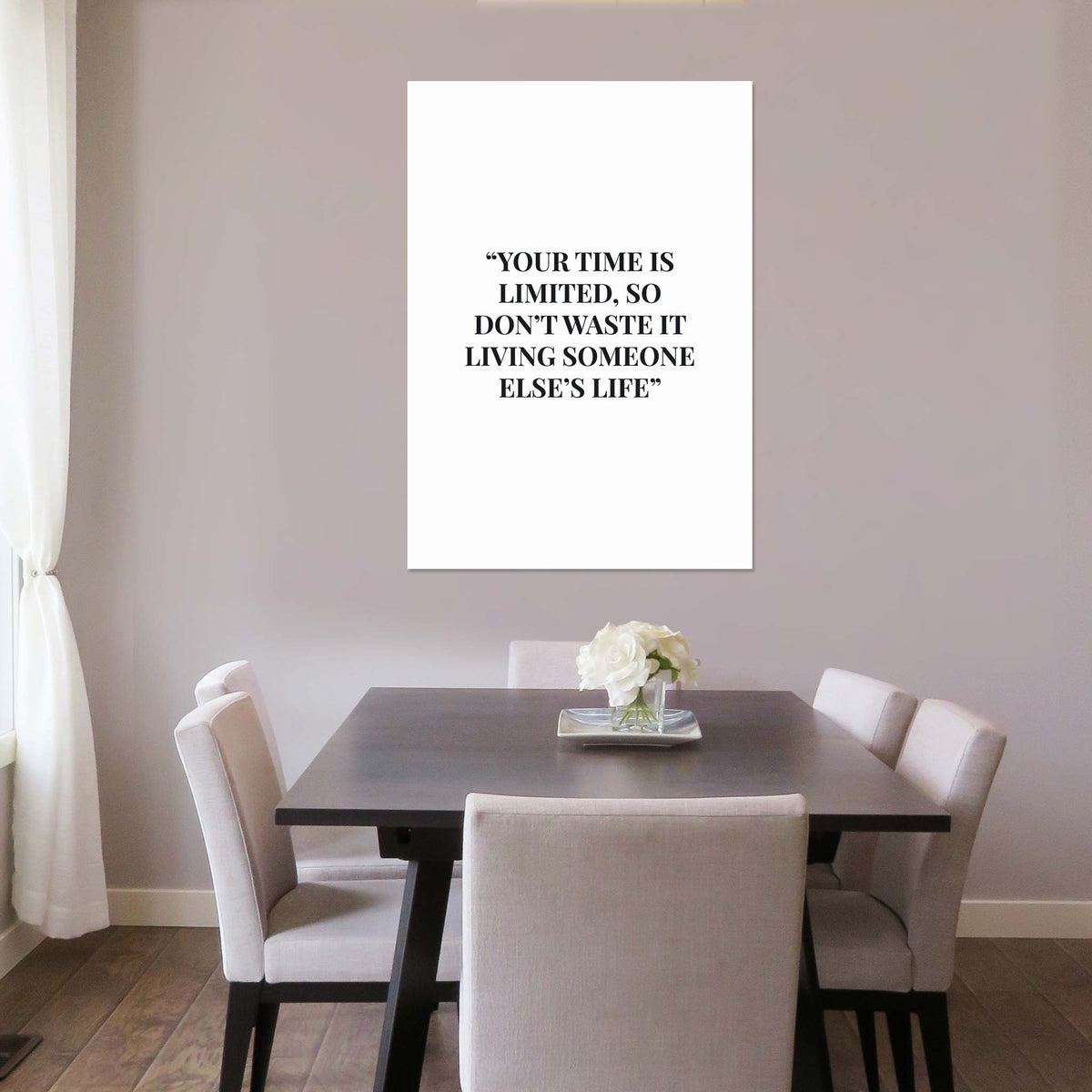 Your time is limited, so don’t waste it living someone else’s life