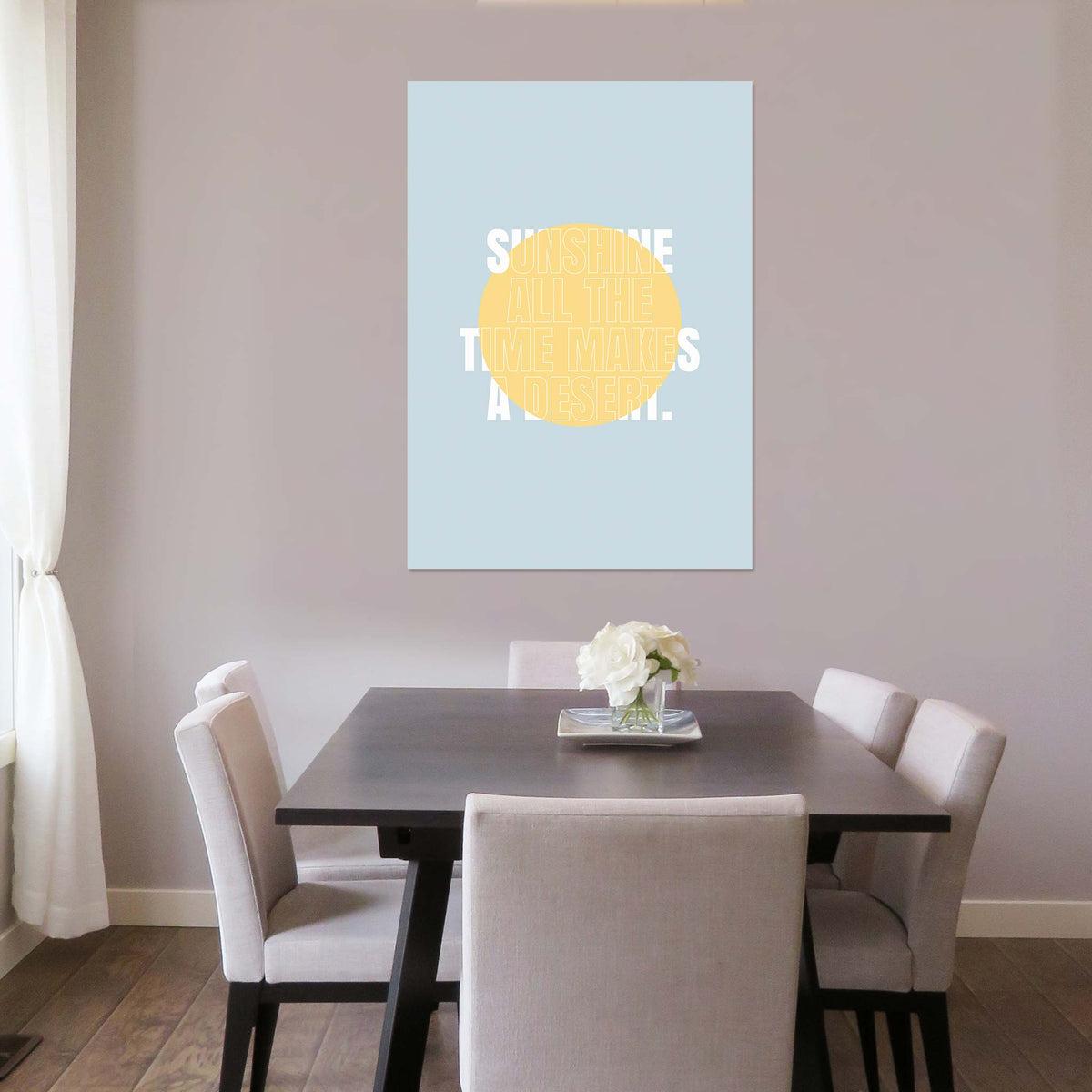 Sunshine all the time makes a desert