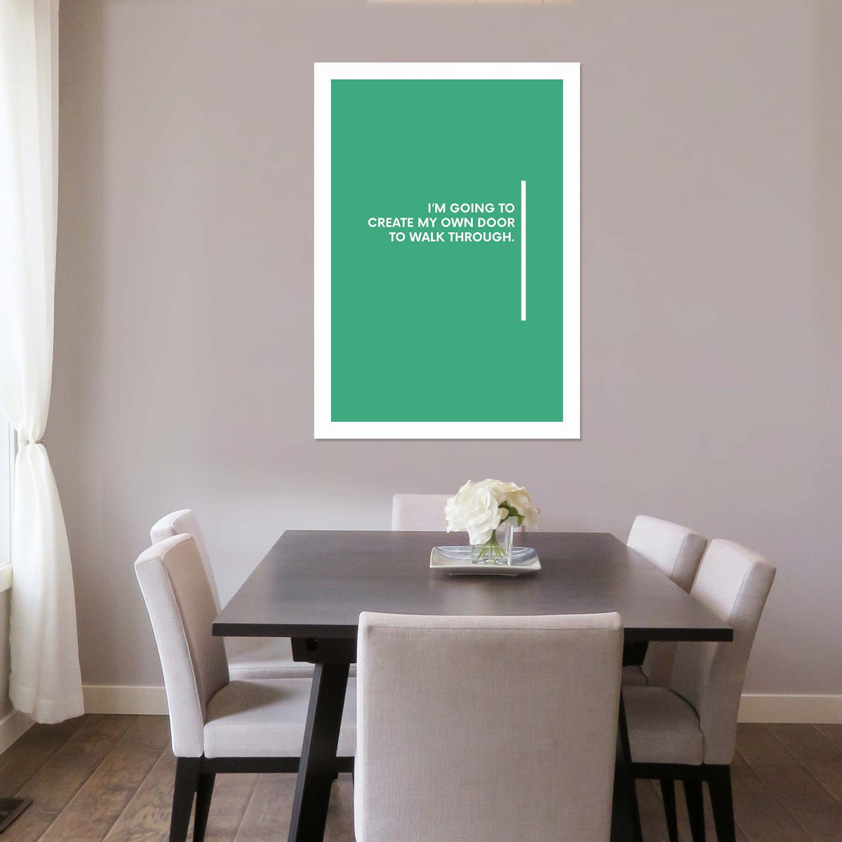 I’m going to create my own door to walk through