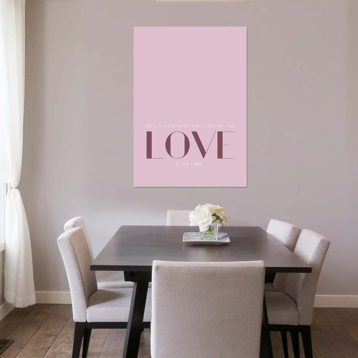 Life’s a game made for everyone and love is the prize