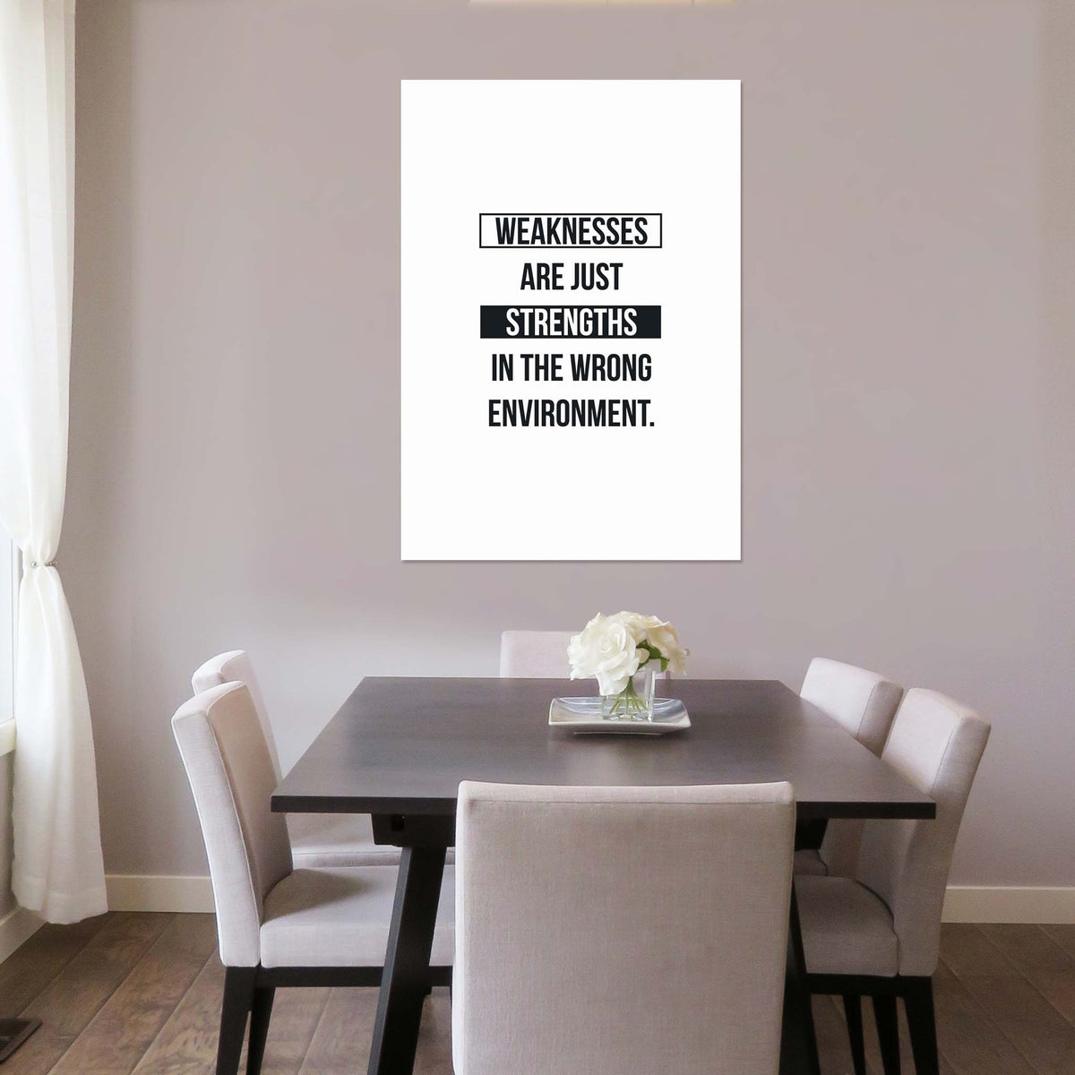 Weaknesses are just strengths in the wrong environment