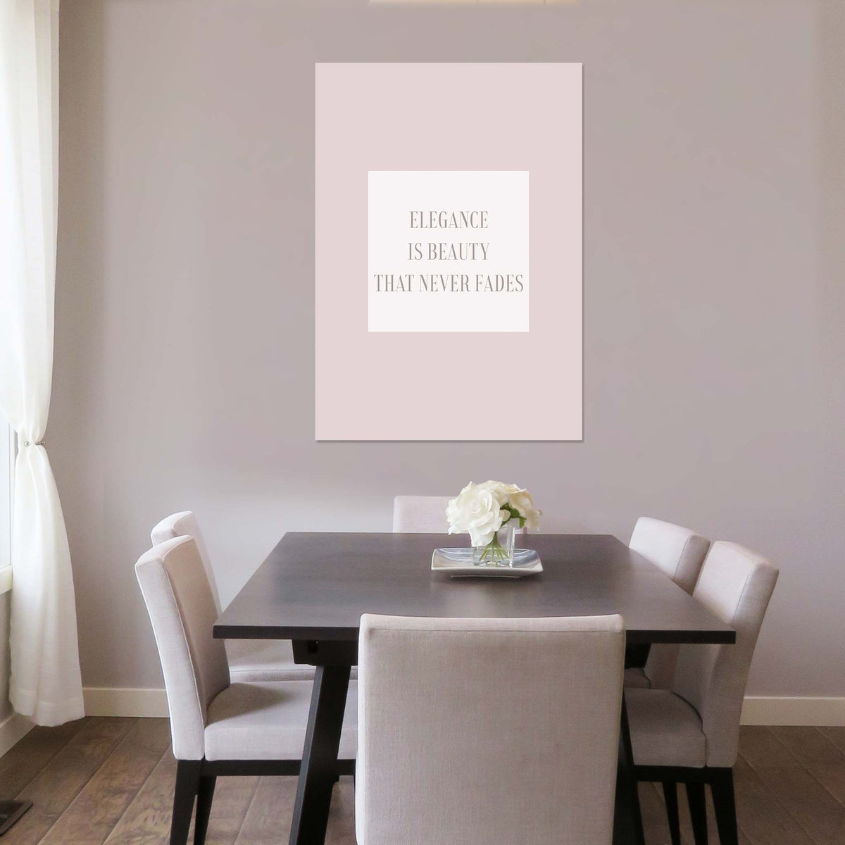 Elegance is beauty that never fades