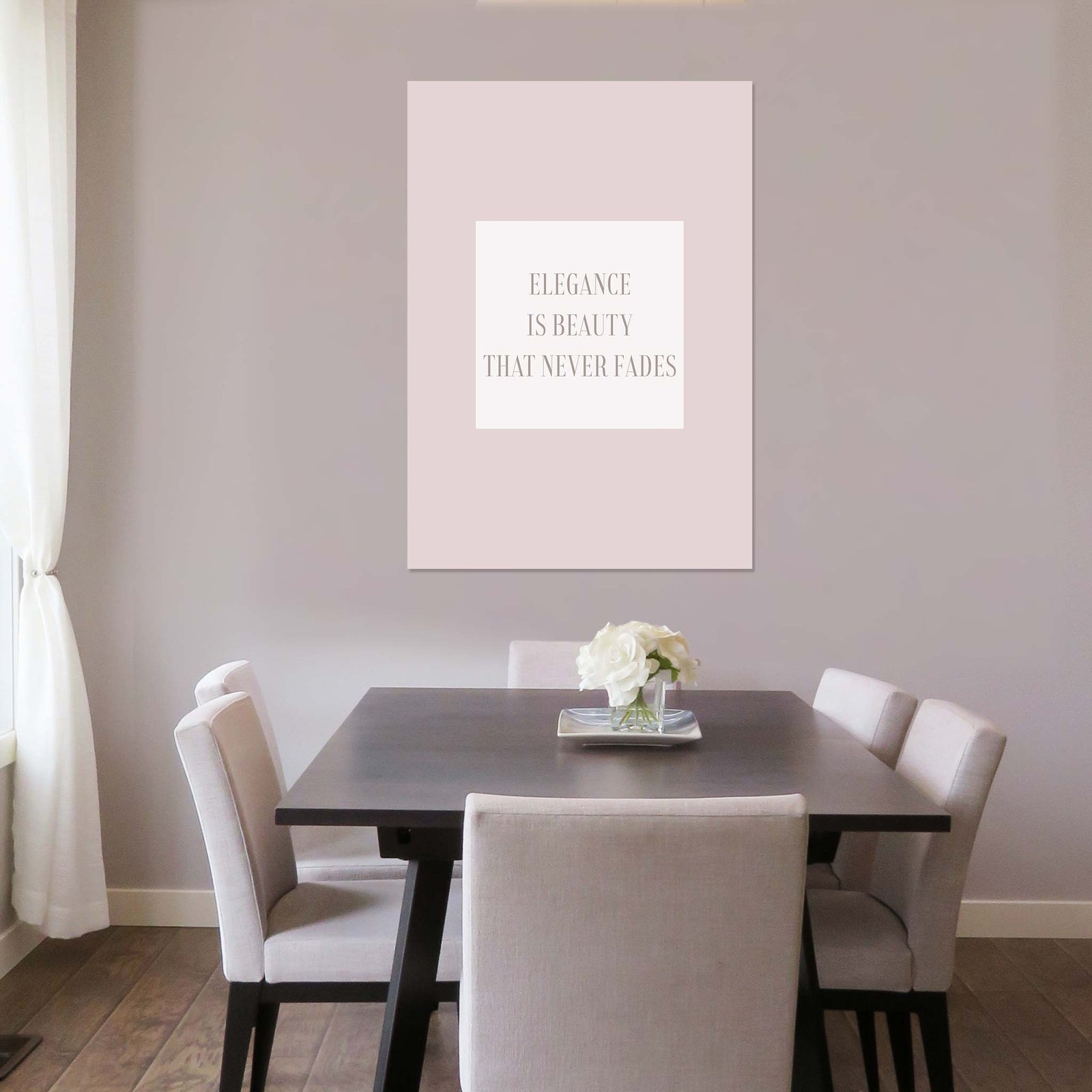 Elegance is beauty that never fades