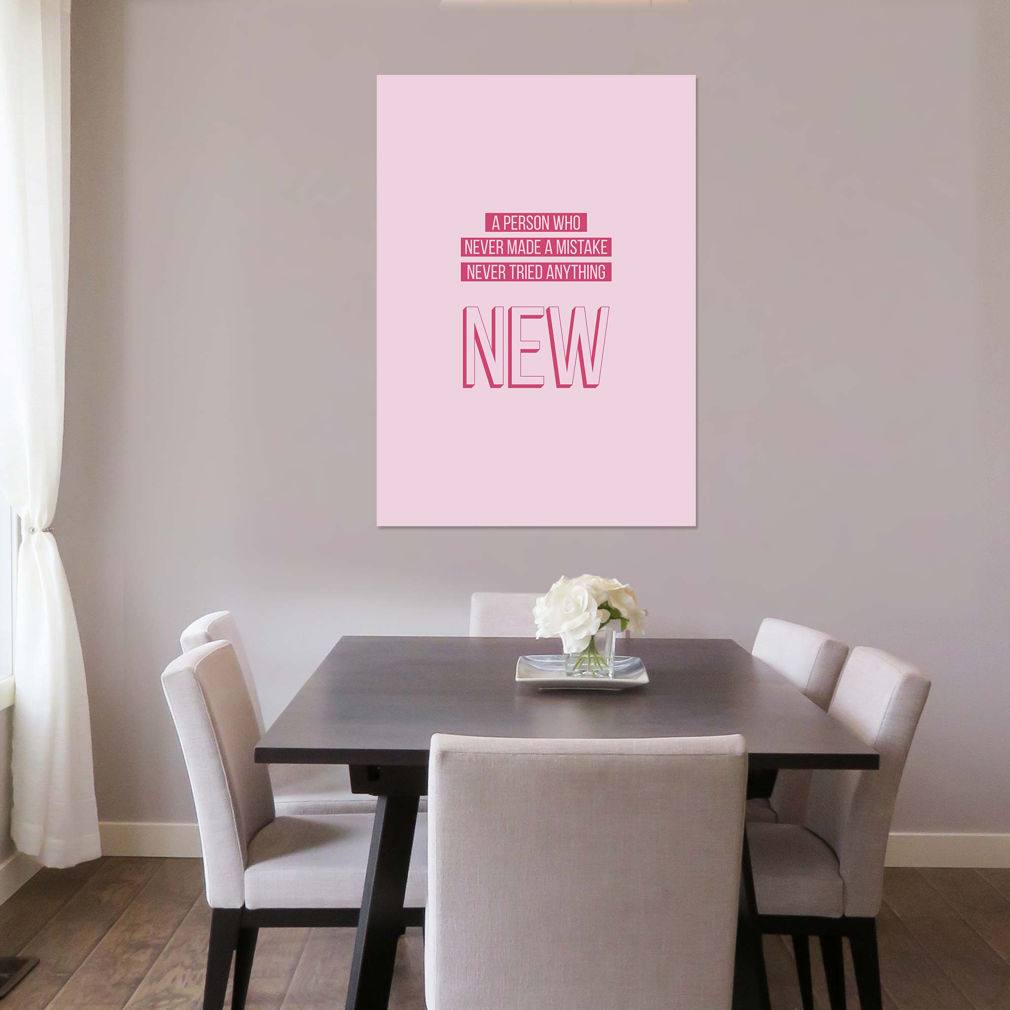 A person who never made a mistake never tried anything new