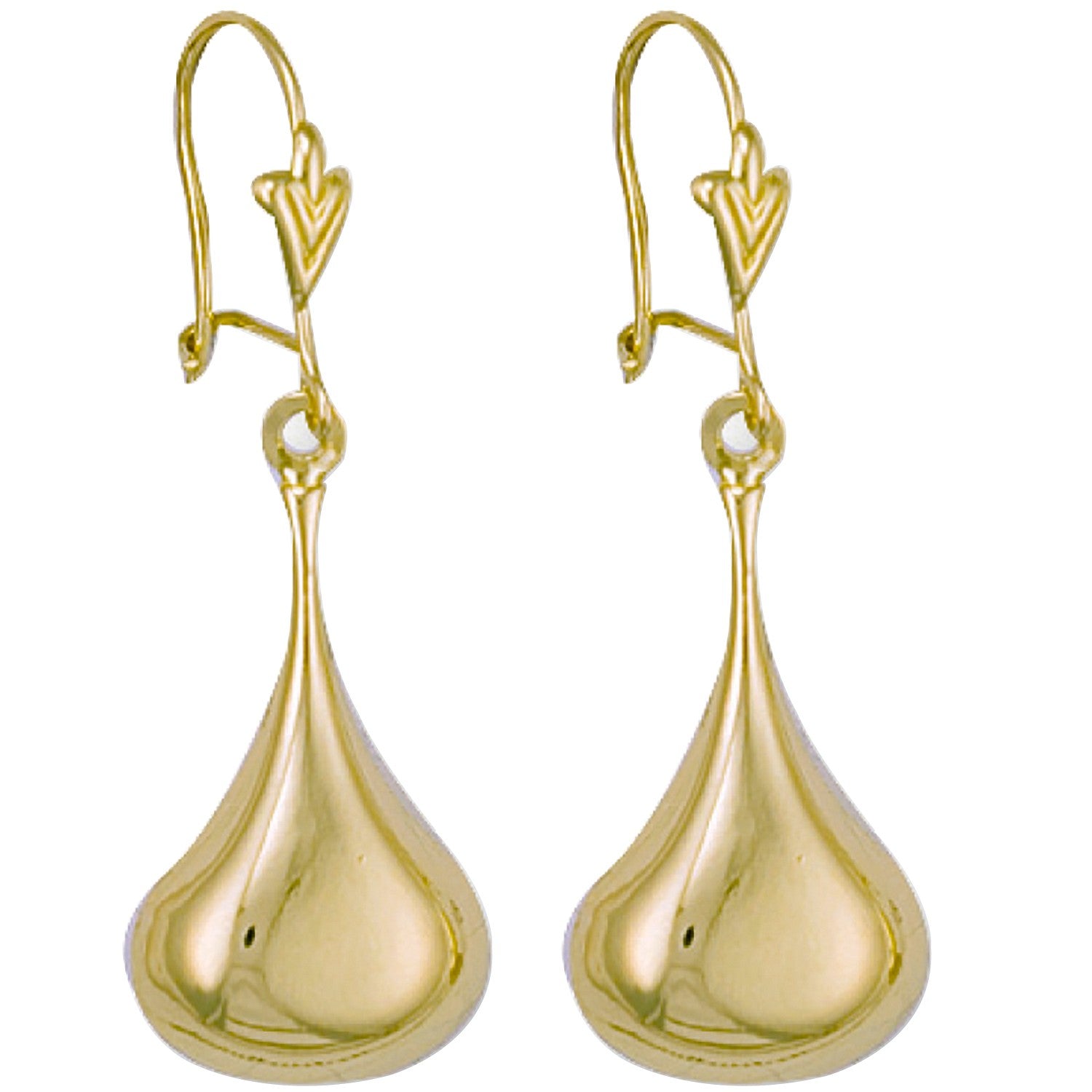 Yellow Gold Pear Drops
