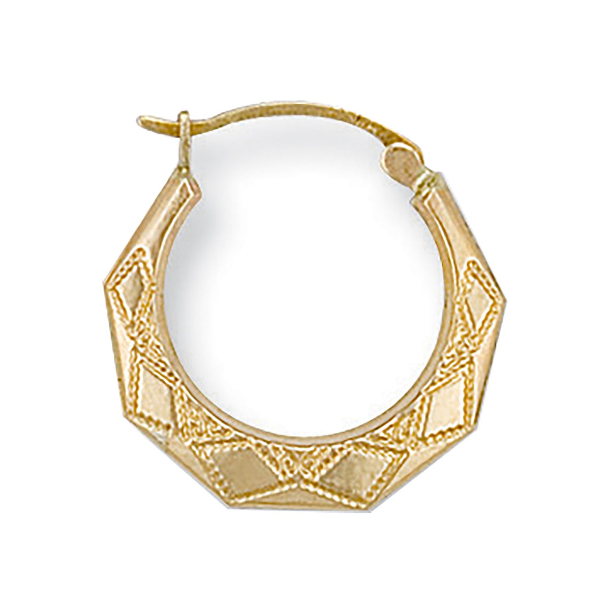 Yellow Gold D/C Creoles