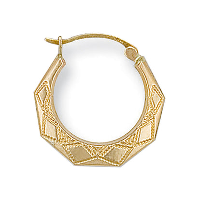 Yellow Gold D/C Creoles