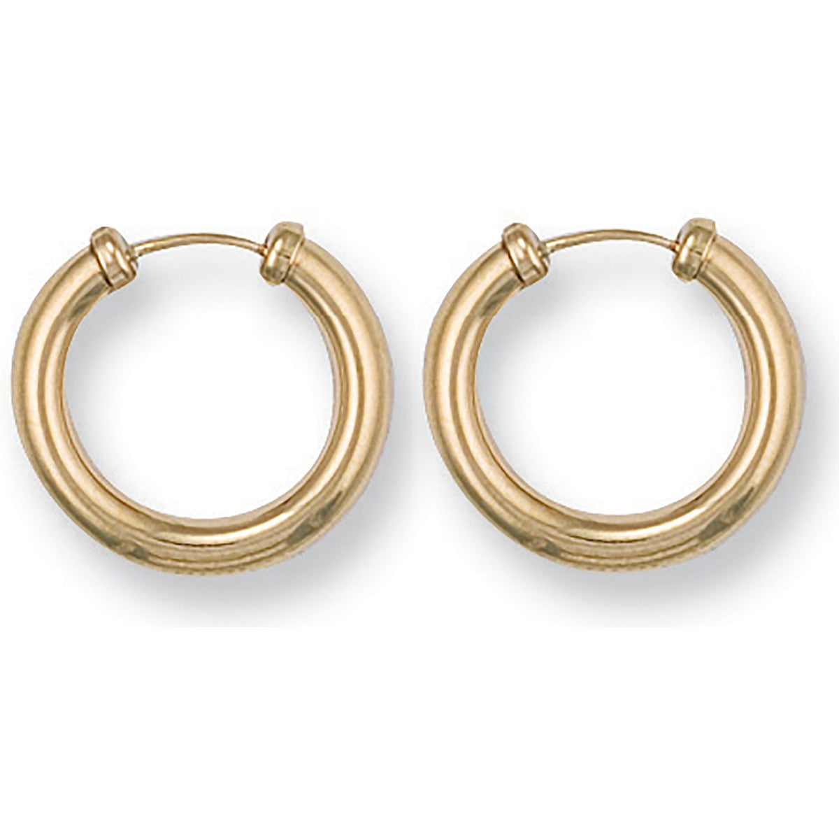 Yellow Gold 17.5mm Capped Sleepers